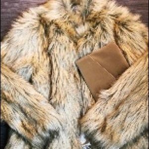 ASOS Curve Jacket in Vintage Faux Fur